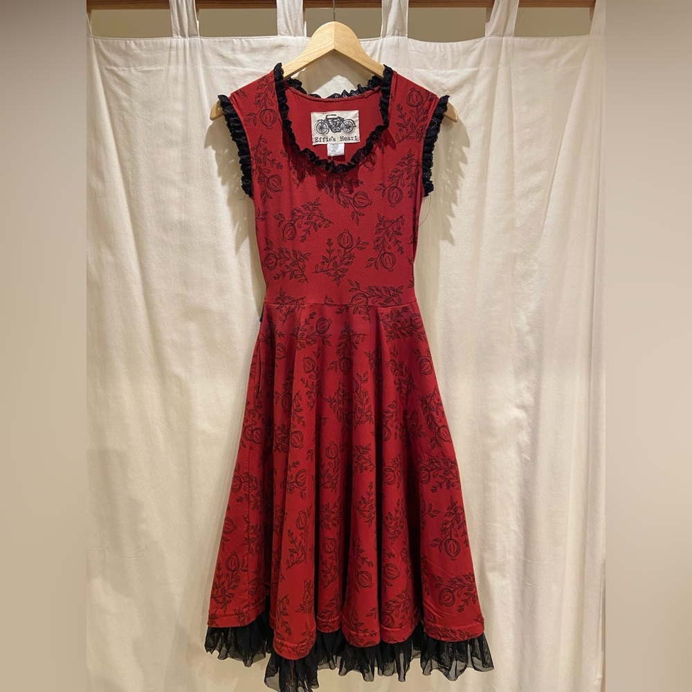 Effie’s Heart A-Line Lace-trimmed “Caron” Dress